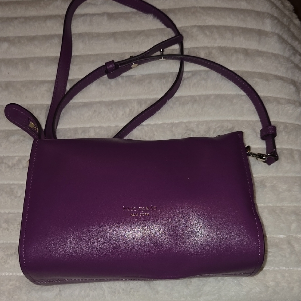 kate spade Plum Leather Crossbody Bag